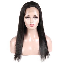 24 Inch Human Hair Lace Front Wigs With Baby Hair Fast Shipping Straight Brazilian Lace Wigs For Black Women Free Shipping By FedEx