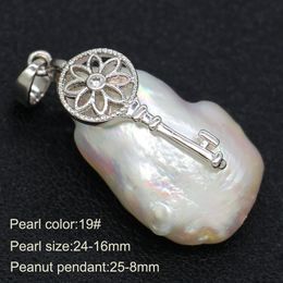 DIY Fashion Surprise Gift Shaped Large Pearl Necklace Pendant Copper Pendant & Freshwater Pearl pearl cage pendant
