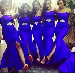 royal blue bridesmaid