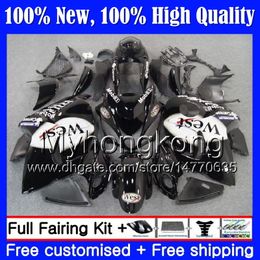 SUZUKI Hayabusa Siyah batı GSXR1300 için gövde 08 09 10 11 12 13 14 15 19MY15 GSX R1300 GSXR 1300 2008 2009 2010 2011 Fairing Karoser