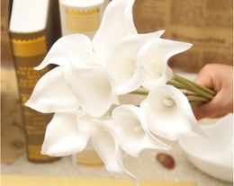 Simulation Calla Lily Artificial Flower PU Real Home Decoration Flowers Wedding Party Valentine's Day Bouquet Flowers GA80
