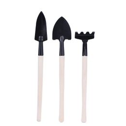 3 Piece Suit Small Harrow Spade Shovel Portable Mini Garden Tools for Planting Children Hand Tools