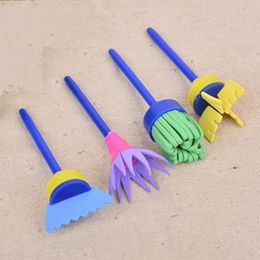 DIY Flower Graffiti Sponge Brushes Seal Painting Tools Funny Drawing Art Supplies For Children Creative Gift 3 2pw ff