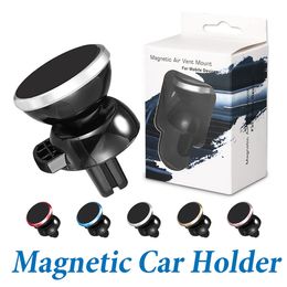 Newest Strong Magnetic Car Air Vent Mount 360 Degree Rotation Universal Phone Holder For iPhone X Samsung With Package