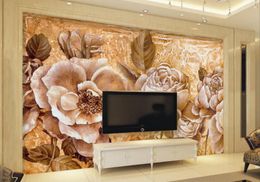 Custom wallpaper for walls horse home decor wall papers 3d living room wall murals bedroom TV sofa Flower 3d background wallpaper