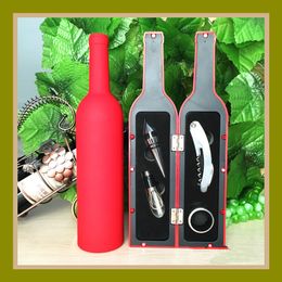Free shipping Bottle Opener 5 Pcs In One Set Red Wine Corkscrew High Grade Wines Accessory Gifts Box