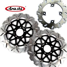 ARASHI Front Rear Brake Rotors Disc Disc Kit For Kawasaki Ninja ZX12R 2000 2001 2002 2003 ZX-12R