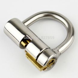 Stainless Steel 5mm PA Lock Glans Piercing Male Chastity Device Sex Toys For Men Penis Restraint Chastity Lock Y1892804