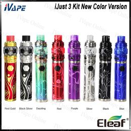 element batteries UK - Eleaf iJust 3 Kit New Color Version World Cup & Acrylic Element with ELLO Duro 6.5ML 7.5ML & Buit-in Battery 3000MA 100% Original