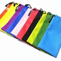 Fashion Glasses Cases Cloth Bag Phone Waterproof Microfiber Sunglasses Bags Gadgets Drawstring Cleaning and Storage Pouch Color Random