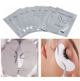 50 pairs/pack Eyelashes Extension Patches Eye Under Pads Wraps Sticker Lint-free Lash Tips Sticker Tweezers Helper Tools