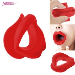 Silicone Rubber Mouth Face Slimmer Lip Muscle Tightener Anti-wrinkle Mouth Muscle Tightener Anti Ageing Wrinkle Chin Massager 4 Colours