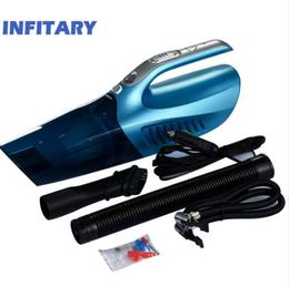 Portable Vehicle Car Vacuum Cleaner With Air Pump Inflatable Tyre Pressure Measurement Multi Function Handheld Wed Dry Dual Use