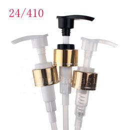 Gold/Silver Lotion Cream Pump,24/410 Metal Liquid Soap Pump Empty Cosmetic Containers,High Quality Pressure Pump Head,Wholesale