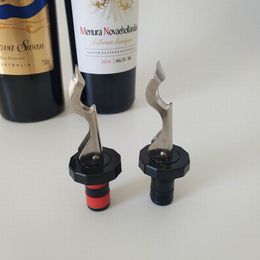 Multifunctional Beer Bottle Opener Cork Wine Stopper Creative Kitchen Accessories Black Red
