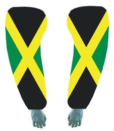 Jamaica flag sleeve new order logo mountain bike cycling arm warmers basketball arm sleeve manguito bike accessories uv arm protection