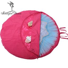 Adult Women Rose Pink Ballet Dance Tutu Bag Girls Dancing Diameter 110CM Accessories Bags AS8630