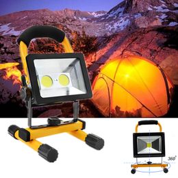 30W 2400LM Outdoor COB Emergency Portable Floodlights Work Lights LED Camping Hiking Lantern rechargeable led flood light