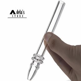 Quartz Rig Smoke Stick Nail Mini Nectar Collector Clear Philtre Tips Tester Straw Tube Glass Water Pipes Smoking Micro NC 606