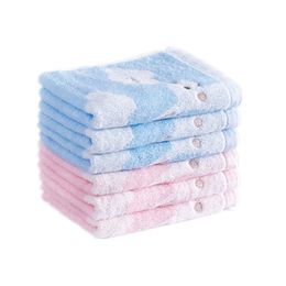 [WIT]50x25cm Cute Embroidery Deer Super-Soft Kids Face Towel Cotton Hand Towel For Children Gift Decorative Bathroom