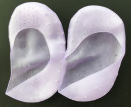 Soft Silicone Gel Moisturizing SPA Exfoliating Sock Pads for Woman Men Heel Dry Hard Cracked Skin Provide moisturizer