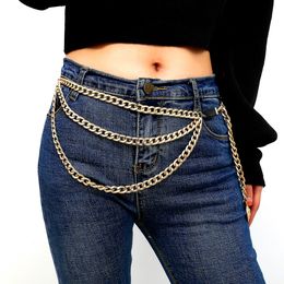 Lion head pendant waist chain Multilayer Waist Belt Chain Long Tassel Coin Pendant Harness Belly Chains for Women Waistbands Body Jewellery