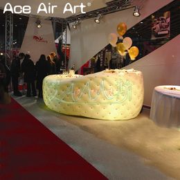 2022 New Design Inflatable Cocktail Bar Booth With Dots Made by Ace Air Art for Advertising and Other Events on Sale