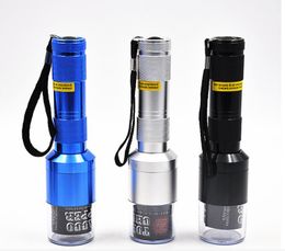 Large flashlight smog Electric metal grinder with filter net