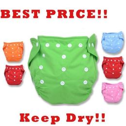 Baby Diapers Washable Reusable Nappies Grid Cotton Training Pant Cloth Fraldas Winter Summer Version 6 PCS Mix Color Order Wholesale