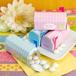 50PCS Speical Delivery Mailbox Favours Boxes Baby Shower Wedding Party Sweety Holder Gift Package Little Things Gift Boxes