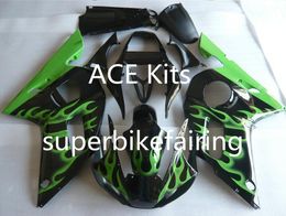 3 gift New Hot ABS motorcycle Fairing kits 100% Fit For 1998 2002 YAMAHA YZF R6 YZF-R6 1998 2002 YZFR6 YZFR6 98 02 Black Green P13I