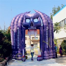 Outdoor 6m Custom Inflatable Scary Ghost Arch Halloween Death Arch for Halloween Decoration Club or Pub