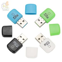 Wholesale USB 2.0 Micro SD T-Flash TF Memory Card Reader 300pcs/lot DHL free shipping