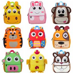 Hot Children 3D Cartoon Kids Backpack Cute Animal Design Toddler Kid School Bags Kindergarten Bag Giraffe Monkey