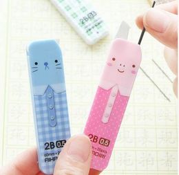 AIHAO Student 0.5mm Kawaii Cat Mechanical Pen Refill Cute Animal Automatic Pencil Lead Writing Korean Stationery 202