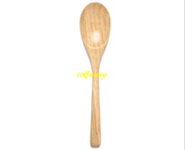 100pcs/lot 19.7*3.7cm Kids Natual Wooden Spoon Soup ice cream coffee Tea Wood Stirrer Spoons