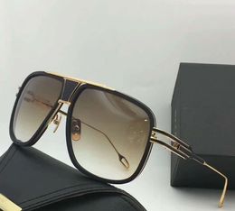 Men Vintage Gold/Brown Shaded Sunglasses gafas de sol Men Pilot Sunglasses shades Glasses New with box