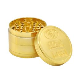 Metal smoke grinder four layers 60mm zinc alloy gold grinding cigarette smoke cutter