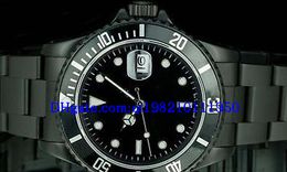 Christmas Gift Men's WATCHES Stainless Steel 40mm 16610 PVD Coat Steel Black Casual STYLE