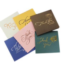 thank you cards greeting cards business card top grade Colour bronzing ,Thank You for your business partners, customers, guest, with envelope