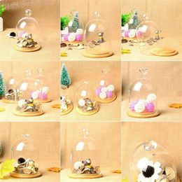 Display Glass-Cover Diamond Transparent Vast Mini Miniature Landscape Home Office Garden Glass Cover Decoration Accessories free shipping