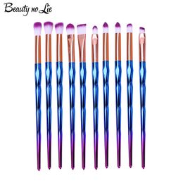 10PCS 3D Rainbow Professional Makeup Brushes Set Beauty Cosmetic Eyeshadow Lip Powder Face Pincel Tools Brush Kits