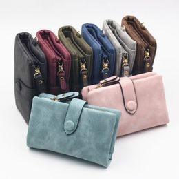 Lady Beibei PU Leather Women Short Wallets Ladies Fashion Small Wallet Coin Purse Female Card Wallet Purses Money Bag for girls252Z