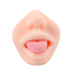 sex Deep Throat Male Masturbator Oral Blowjob Masturbation Cup with Teeth Tongue Realistic Pocket Pussy Toys for Men Favourite