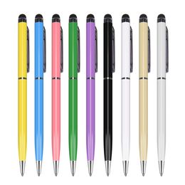 High quality 2 in 1 ball point Stylus Touch Pen for Ipad Itouch Iphone 6 5 for Cellphone Mobile Tablet PC 500pcs/lot