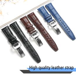 22mm Sports Nylon Leather for IWC Big Pilot Watch Man Waterproof Watch Band Strap Watchband Bracelet Black Blue Brown Man with Too221B