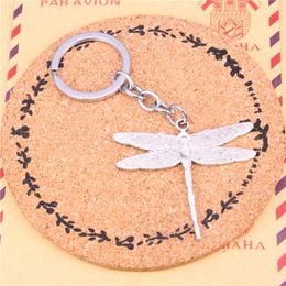 Keychain dragonfly Pendants DIY Men Jewellery Car Key Chain Ring Holder Souvenir For Gift