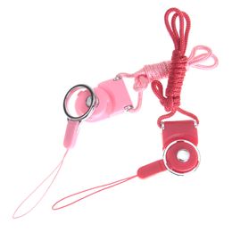 Multi-function Korean rotary buckle strap Removable Phone Straps Rope for phone Lanyard Neck Strap Phone Decoration 500pcs/lot