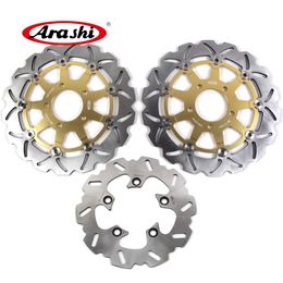 ARASHI For Suzuki SV650 2003 - 2010 Front Rear Brake Rotors Disk Disc Motorcycle Accessories SV650S SV 650 2004 2005 2006 2007 2008 2009