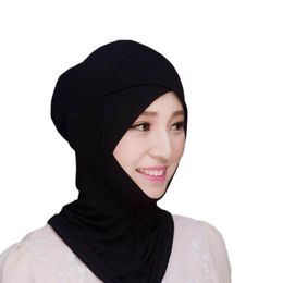Bonnet cap Tube Hijab Chemo Under Scarf Cap Bonnet Abaya cape Black UK New 2018